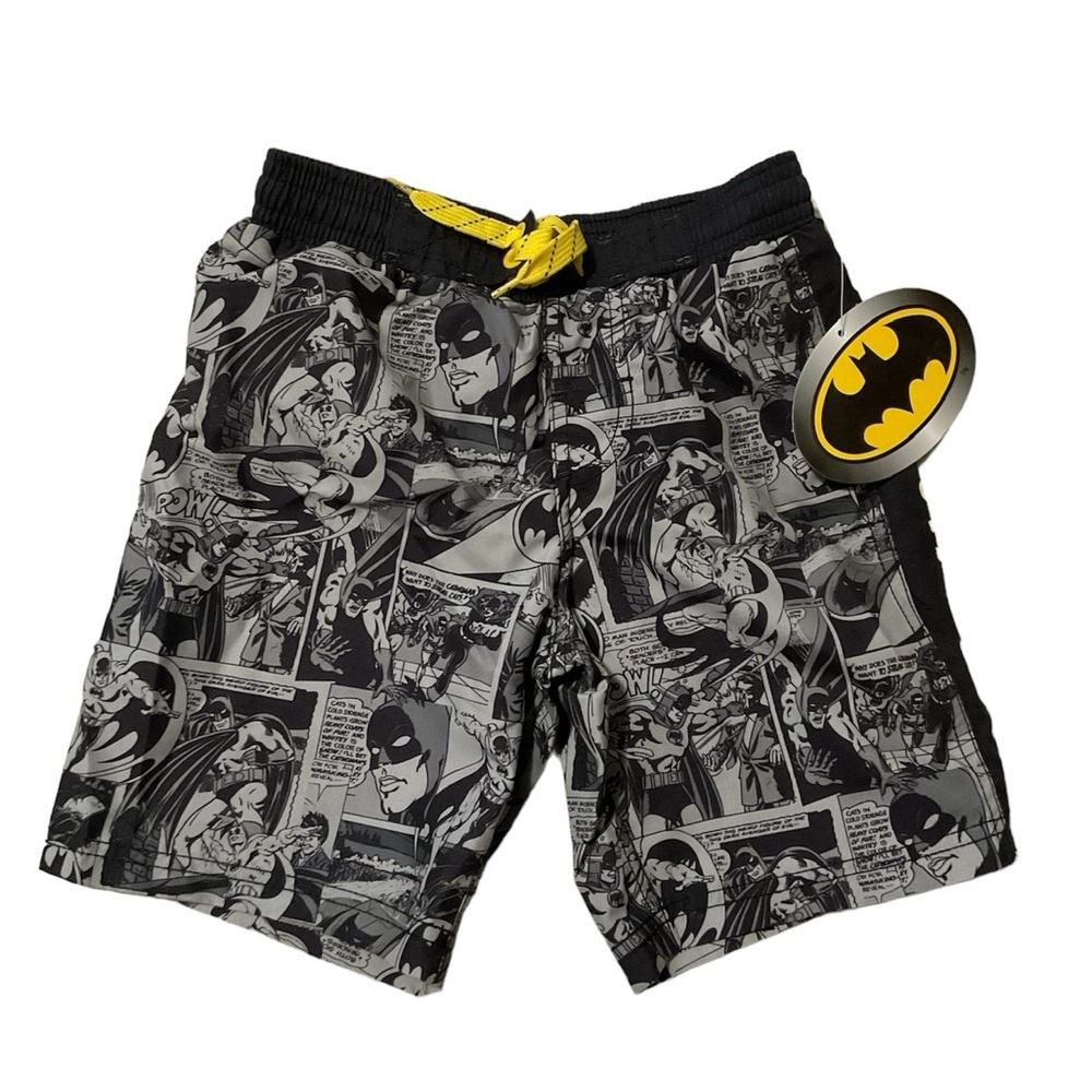 DC Comics Batman Boys Swim Trunks NEW